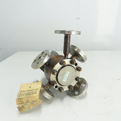 Emerson Brooks 9602-D1C1U6H Oval Gear Meter 0.66-6.6GPM 740PSI