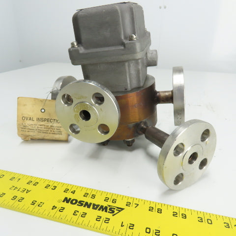 Emerson Brooks 9602-D1C1U6H Oval Gear Meter 0.66-6.6GPM 740PSI