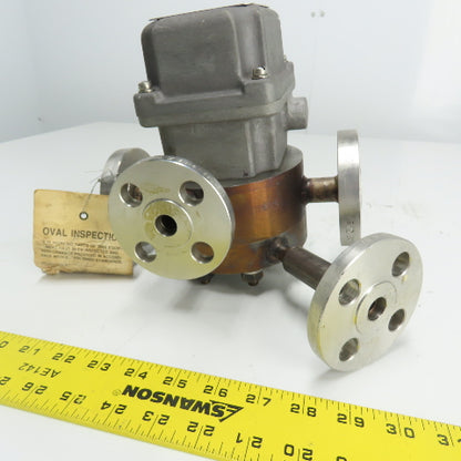 Emerson Brooks 9602-D1C1U6H Oval Gear Meter 0.66-6.6GPM 740PSI