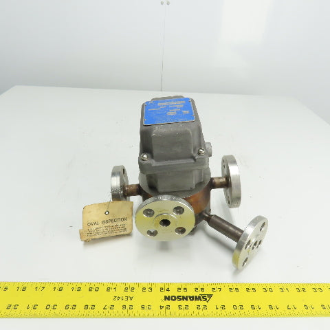 Emerson Brooks 9602-D1C1U6H Oval Gear Meter 0.66-6.6GPM 740PSI