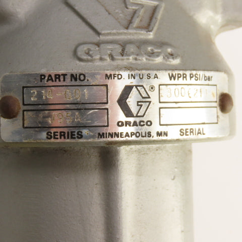 Graco 214-001 Low Pressure Medium Volume Filter W/ 203-831 Regulator