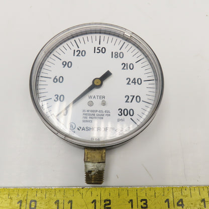Ashcroft 35-W1005P-02L-XUL 3-1/2" Pressure Gauge 0-300PSI Lot Of 6