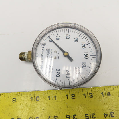 Ashcroft 35-W1005P-02L-XUL 3-1/2" Pressure Gauge 0-300PSI Lot Of 6