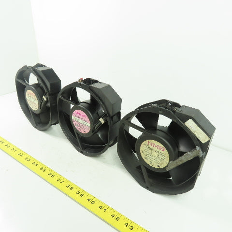 NMB 5915PC-22T-B30 Minebea Industrial Cabinet Cooling Fan 220V 1Ph Lot Of 3