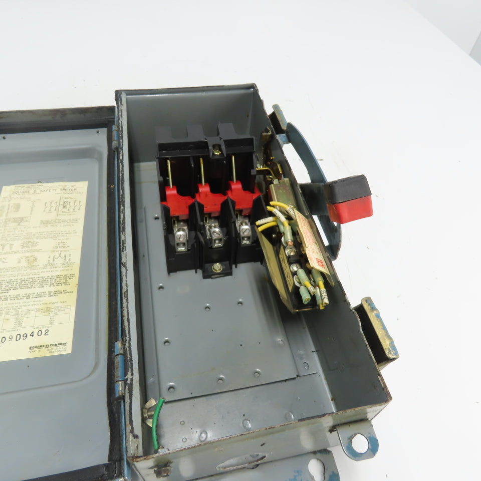 Square D HU36IAWK 30A Non Fusible Safety Disconnect Switch 3Ph 600VAC