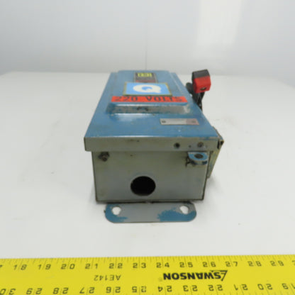 Square D HU36IAWK 30A Non Fusible Safety Disconnect Switch 3Ph 600VAC