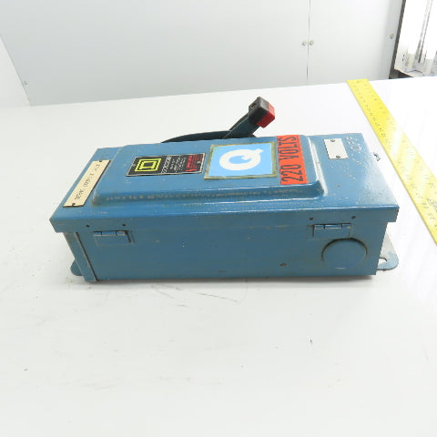Square D HU36IAWK 30A Non Fusible Safety Disconnect Switch 3Ph 600VAC