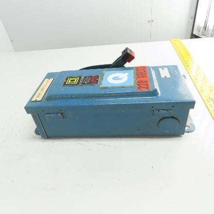 Square D HU36IAWK 30A Non Fusible Safety Disconnect Switch 3Ph 600VAC