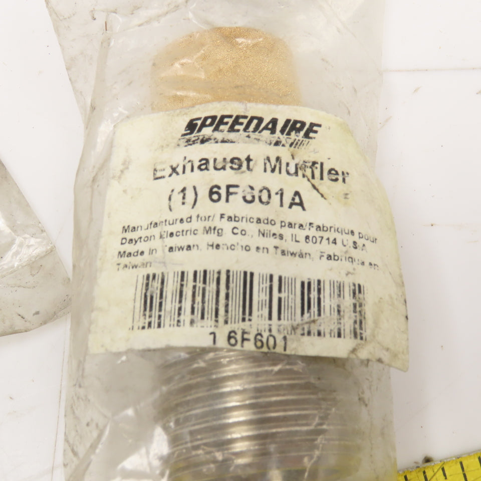 Speedaire 6F601A 1" NPT Sintered Brass Exhaust Filter Muffler Lot Of 2