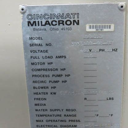 Cincinnati Milacron DD 110 Dual Hopper Heated Material Drying Dryer 480V 3PH