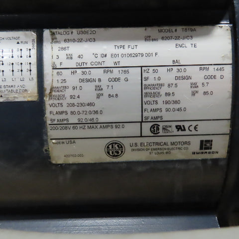 Mid America Type DEB 30HP 90 Lb-Ft 90VDC Clutch Brake & Motor 230/460V 3PH160 Fr