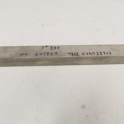 1" x 1" Square 303 Stainless Steel Mill Bar Stock Bar 19" OAL