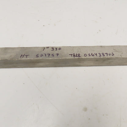 1" x 1" Square 303 Stainless Steel Mill Bar Stock Bar 19" OAL
