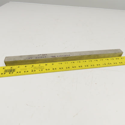 1" x 1" Square 303 Stainless Steel Mill Bar Stock Bar 19" OAL