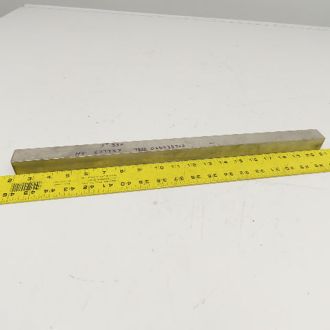 1" x 1" Square 303 Stainless Steel Mill Bar Stock Bar 19" OAL