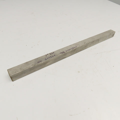 1" x 1" Square 303 Stainless Steel Mill Bar Stock Bar 19" OAL