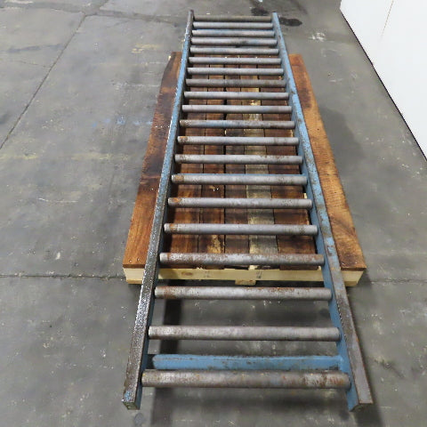 29" x 119" Long Gravity Steel Roller Conveyor 1.9" OD 6" Centers 26" BF