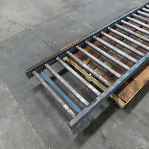 29" x 119" Long Gravity Steel Roller Conveyor 1.9" OD 6" Centers 26" BF