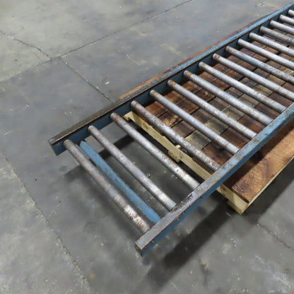 29" x 119" Long Gravity Steel Roller Conveyor 1.9" OD 6" Centers 26" BF