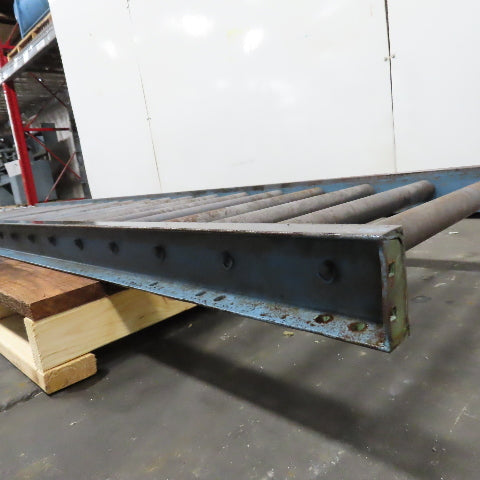 29" x 119" Long Gravity Steel Roller Conveyor 1.9" OD 6" Centers 26" BF