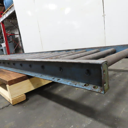 29" x 119" Long Gravity Steel Roller Conveyor 1.9" OD 6" Centers 26" BF