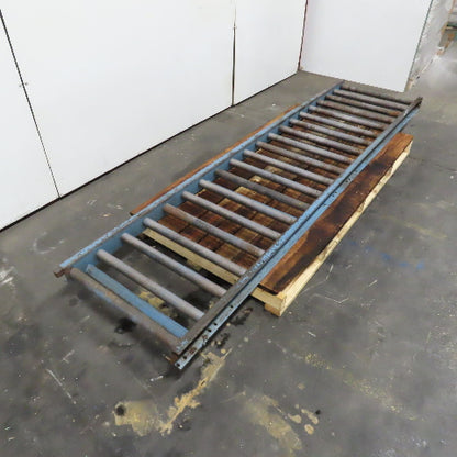 29" x 119" Long Gravity Steel Roller Conveyor 1.9" OD 6" Centers 26" BF