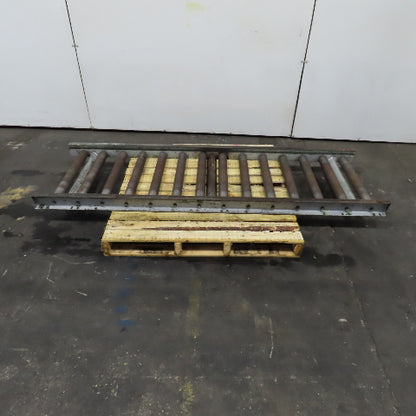28" x 86" Long Gravity Steel Roller Conveyor 2.5" OD 6" Centers 25" BF