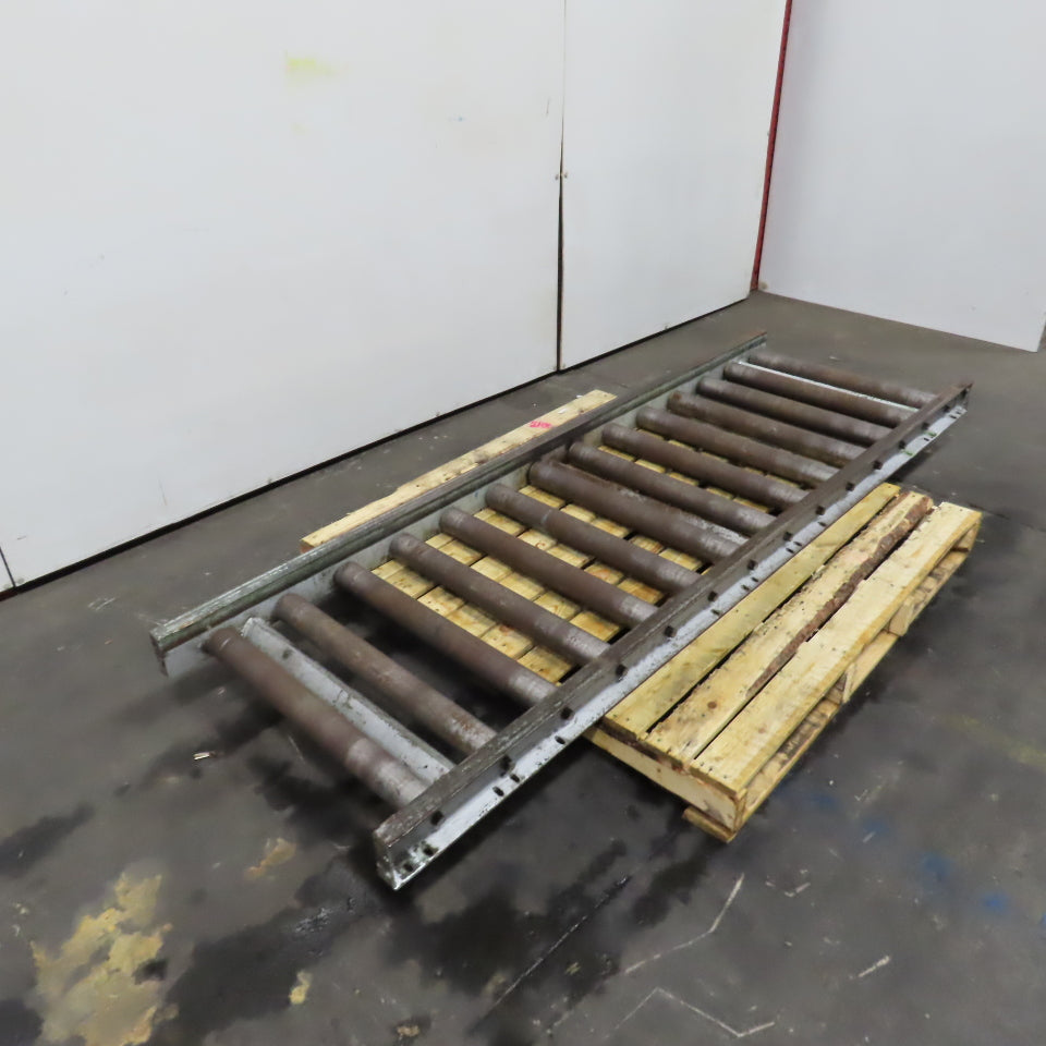 28" x 86" Long Gravity Steel Roller Conveyor 2.5" OD 6" Centers 25" BF