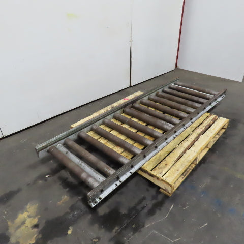 28" x 86" Long Gravity Steel Roller Conveyor 2.5" OD 6" Centers 25" BF