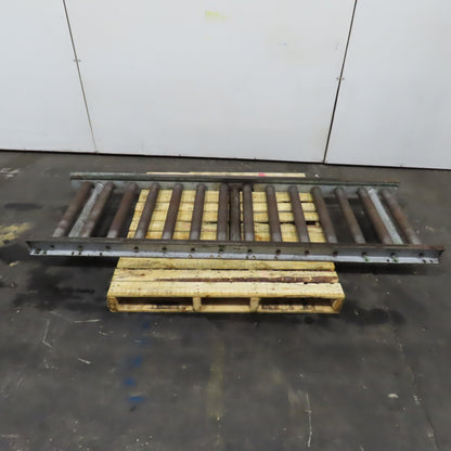 28" x 86" Long Gravity Steel Roller Conveyor 2.5" OD 6" Centers 25" BF