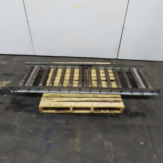 28" x 86" Long Gravity Steel Roller Conveyor 2.5" OD 6" Centers 25" BF