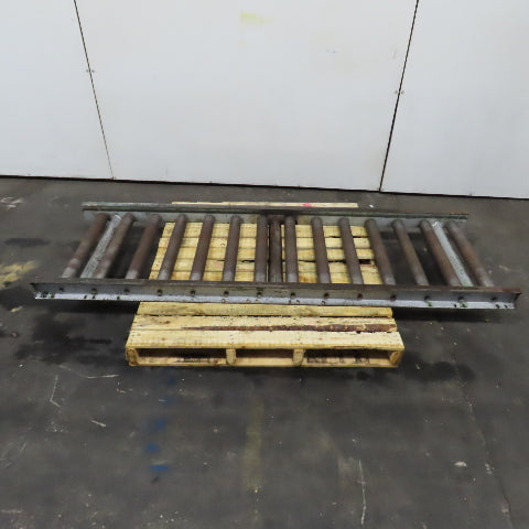 28" x 86" Long Gravity Steel Roller Conveyor 2.5" OD 6" Centers 25" BF