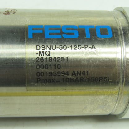Festo DSNU-50-125-P-A-MQ Double Acting Pneumatic Cylinder 50mm Bore 125mm Stroke