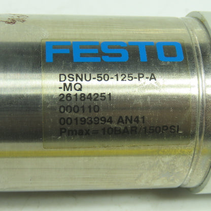 Festo DSNU-50-125-P-A-MQ Double Acting Pneumatic Cylinder 50mm Bore 125mm Stroke
