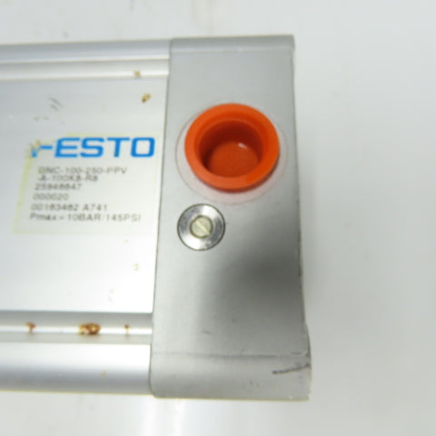 Festo DNC-100-250-PPV-A-100K8-R8 Pneumatic Air Cylinder 250mm Stroke W/ Rod Lock