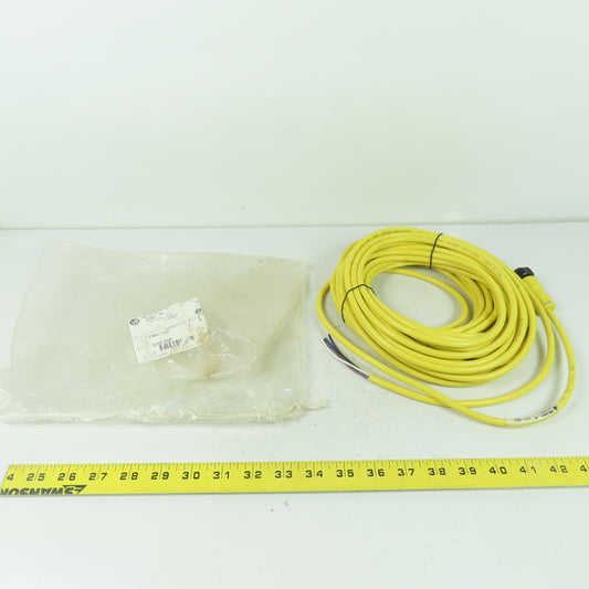 Allen Bradley 889N-F4AE-50F Bulletin 889 4-Pin Mini Straight Cordset Cable 50' L