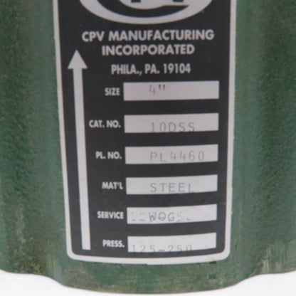CPV Manufacturing 10DSS 4" Wafer Silent Check Valve