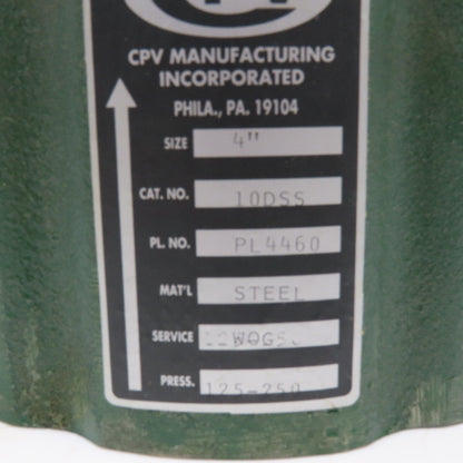 CPV Manufacturing 10DSS 4" Wafer Silent Check Valve