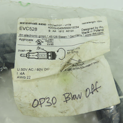 Ecomat EVC528 5-Pin Female Straight Cordset Cable 50VAC 60VDC