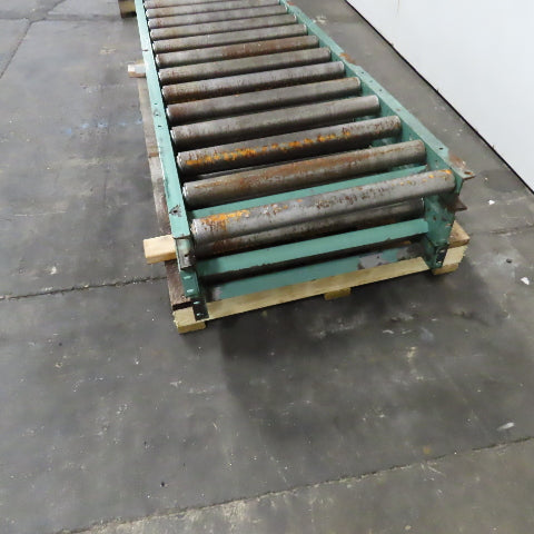 30" x 84" L Steel Roller Gravity Conveyor Section 2.5" OD 27" BF 6" Center Lot/3