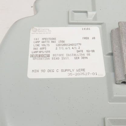 GE MPB15S0HX 150W 120-277V Ballast Housing