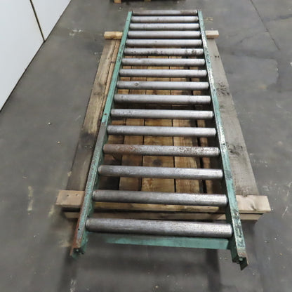 30" x 96" L Heavy Steel Roller Gravity Conveyor Section 2.5" OD 27" BF 6" Center