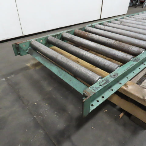 30" x 96" L Heavy Steel Roller Gravity Conveyor Section 2.5" OD 27" BF 6" Center
