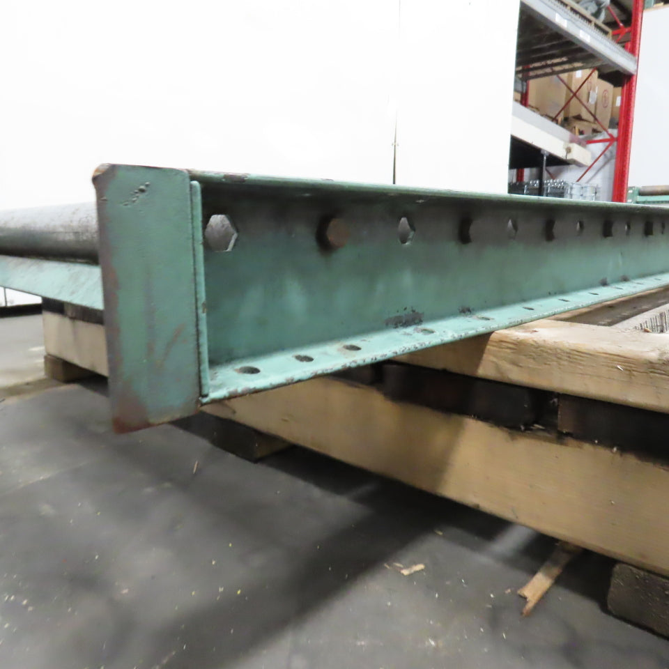 30" x 96" L Heavy Steel Roller Gravity Conveyor Section 2.5" OD 27" BF 6" Center