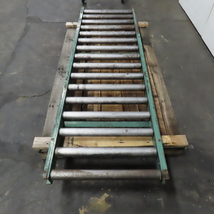 30" x 96" L Heavy Steel Roller Gravity Conveyor Section 2.5" OD 27" BF 6" Center
