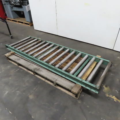 30" x 96" L Heavy Steel Roller Gravity Conveyor Section 2.5" OD 27" BF 6" Center