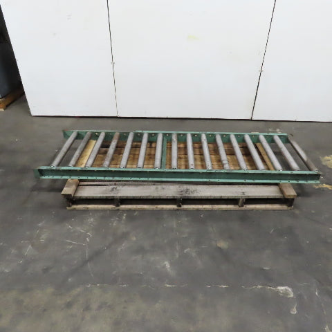 30" x 96" L Heavy Steel Roller Gravity Conveyor Section 2.5" OD 27" BF 6" Center