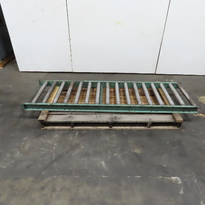 30" x 96" L Heavy Steel Roller Gravity Conveyor Section 2.5" OD 27" BF 6" Center