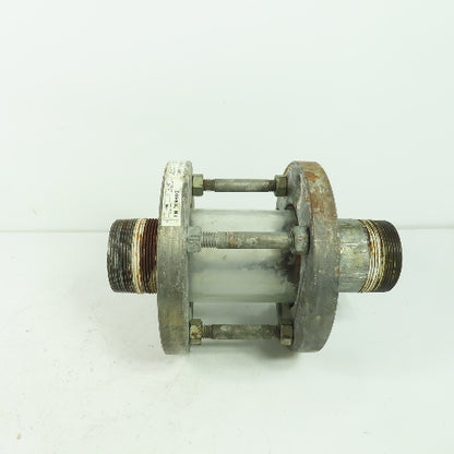 John C. Ernst CS BORO Cylinder Glass Sight Flow Indicator 100PSI