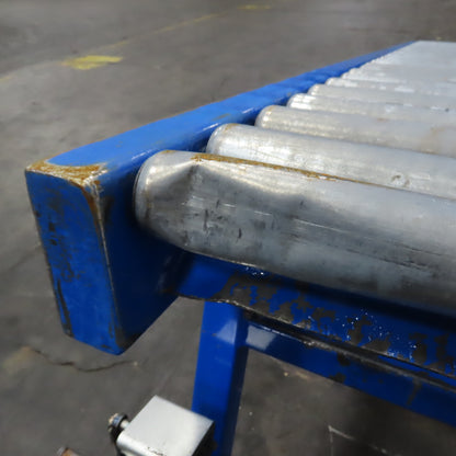 24" x 120" (10') Steel Roller Gravity Conveyor Section. 1-7/8" OD 20" BF